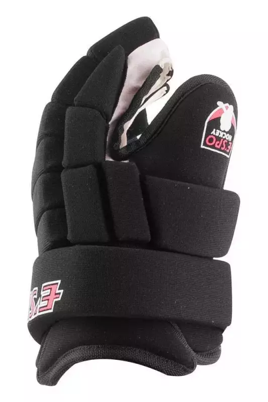 Перчатки хоккейные для юниоров чёрные Krok GLOVES 100 JR