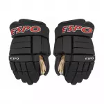 Перчатки хоккейные для юниоров чёрные Krok GLOVES 100 JR
