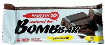 Батончик протеиновый 60г с шоколадным вкусом Bombbar
