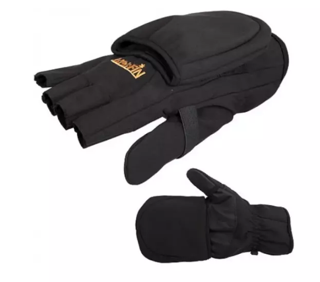 Перчатки-варежки черные Norfin Softshell Fleece