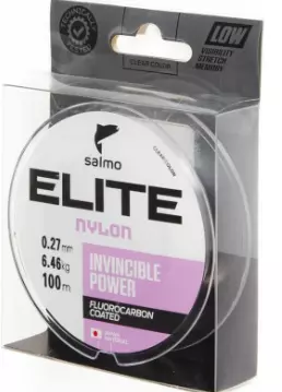 Рыболовная леска монофильная 0,27 мм белая Salmo Elite Fluoro Coated Nylon