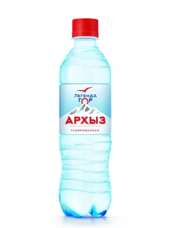 Вода питьевая газированная 0,5 л Архыз