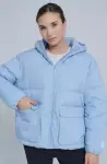Пуховик спортивный женский синий Anta