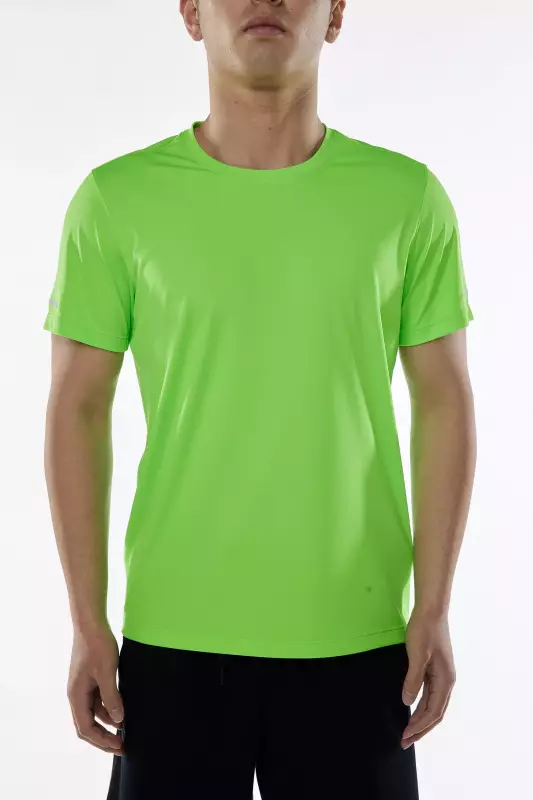 Футболка для бега мужская зеленая ANTA Running