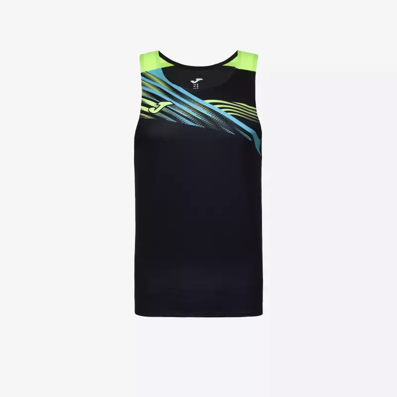 Майка для бега мужская чёрная Joma Elite X