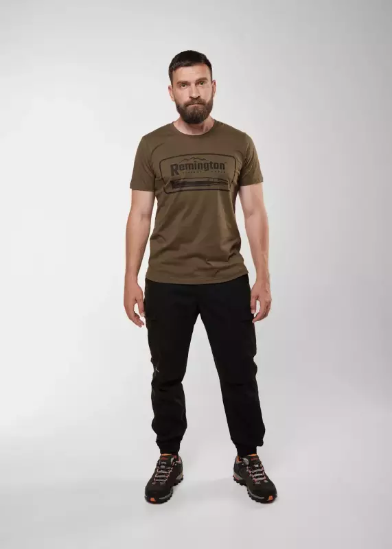 Футболка для охоты тёмно-зелёный Remington Hunting Shell Shirts