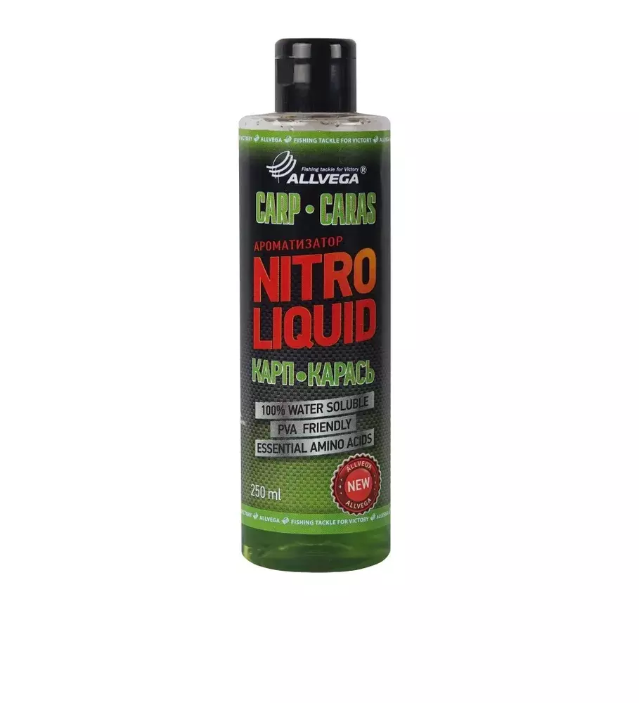 Ароматизатор жидкий для прикормки карпа и карася 0,25 л Allvega Nitro Liquid Carp Caras