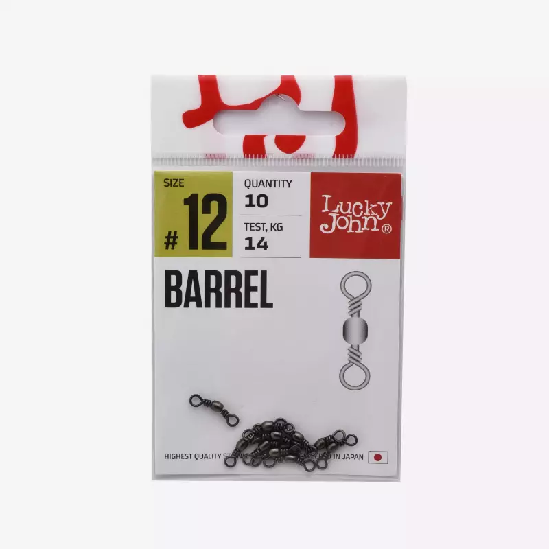 Вертлюги трехсторонние тест 15 кг 10 шт. Lucky John Pro Series Crossline Swivel