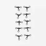 Застежки для рыболочных вертлюжкой 10 шт. Lucky John Pro Series Crosslock 0015