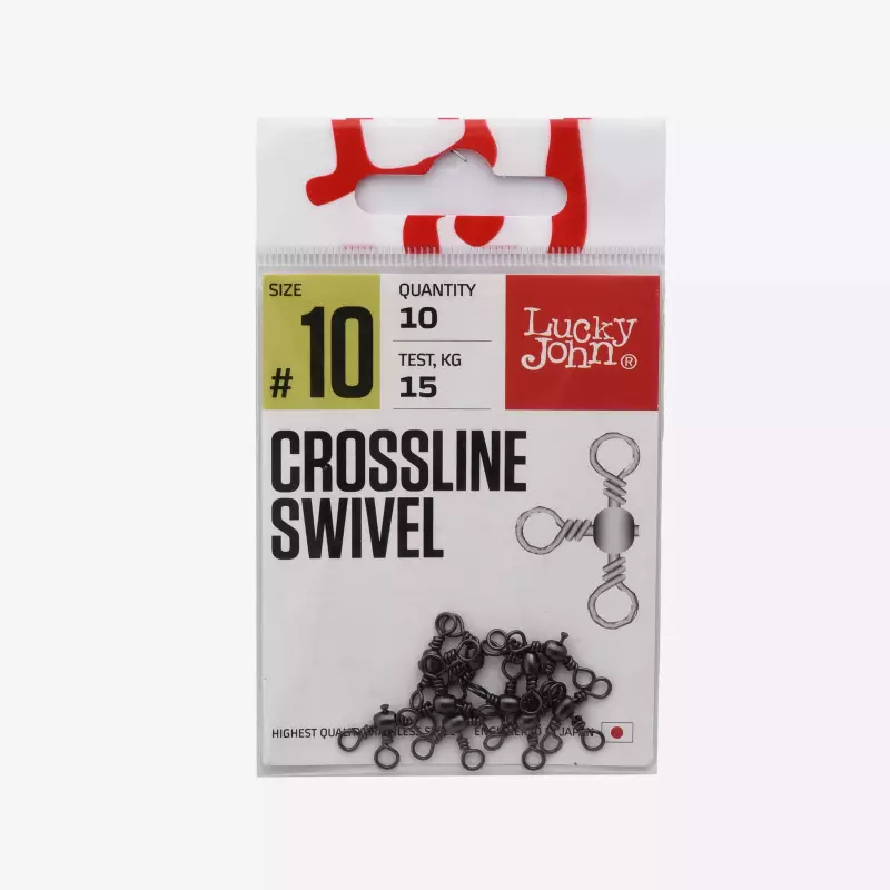 Застежки для рыболочных вертлюжкой 10 шт. Lucky John Pro Series Crosslock 0015