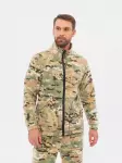 Костюм демисезонный для рыбалки флисовый мужской камуфляжный Huntsman Байкал