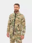 Костюм демисезонный для рыбалки флисовый мужской камуфляжный Huntsman Байкал