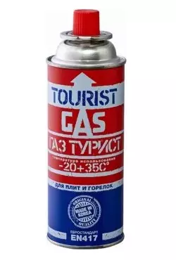 Газовый балон одноразовый 220г для портативных газовых приборов Tourist