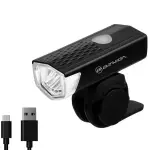 Фонарь велосипедный чёрный Briviga USB 120 FR