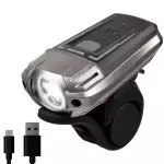 Фонарь велосипедный чёрный Briviga USB 300 FR