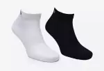 Носки для бега 2 пары средние чёрно-белые Nordski Run Mid
