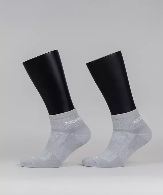 Носки для бега 2 пары средние серые Nordski Pro Mid