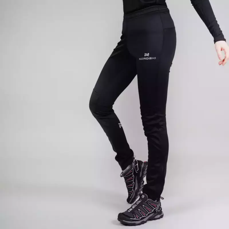 Разминочные брюки женские черные NORDSKI Active Pro