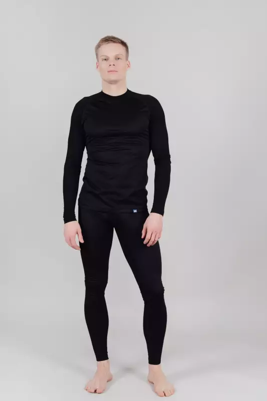 Термобелье верх мужское черное Nordski Active Pro