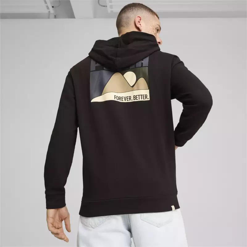 Худи спортивное мужское чёрное Puma Better Sportswear