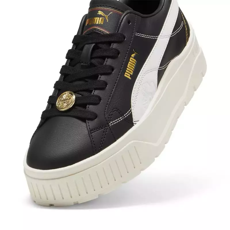 Кроссовки женские чёрно-белые Puma Karmen II Class Act