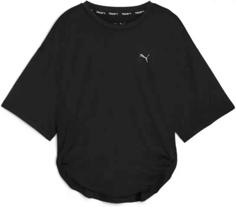 Футболка для фитнеса женская чёрная Puma