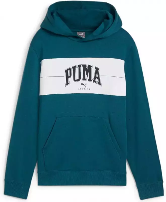 Худи детское зеленое Puma SQ Hoo