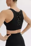 Топ-бра спортивный женский чёрный Forstrong FBRA