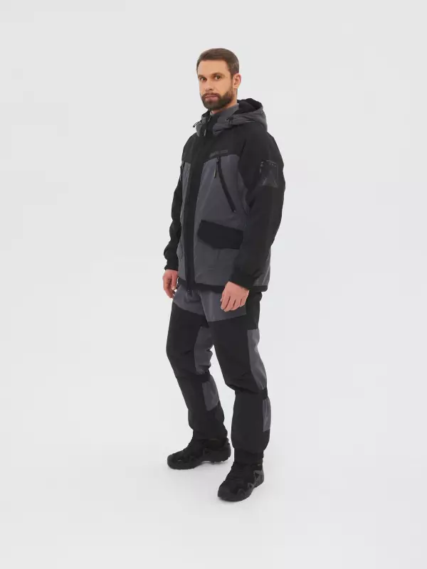 Костюм демисезонный Горка-Люкс Huntsman ткань Исландия цвет Серый