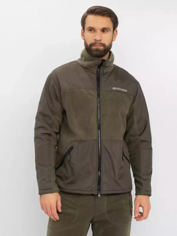 Костюм флисовый демисезонный хаки Huntsman Пикник-ЛЮКС