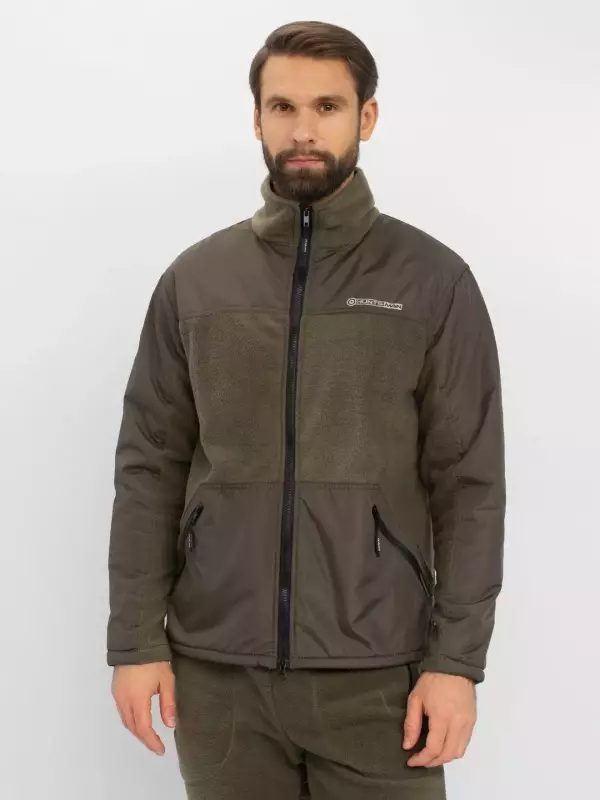 Костюм флисовый демисезонный хаки Huntsman Пикник-ЛЮКС