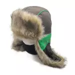 Шапка ушанка зимняя Yakutia мех Волк цвет ткань Galaxy Breathable тёмно-серый Huntsman