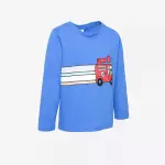 Лонгслив для детей синий ADS LS 500 Fire truck