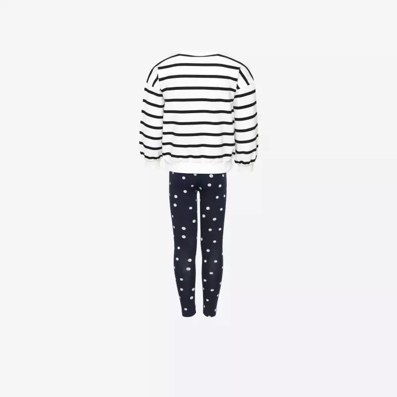 Комплект свитшот+легинсы для девочек ADS Set 500 Stripes
