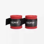 Бинт боксёрский 2,5 м красный Defit 100